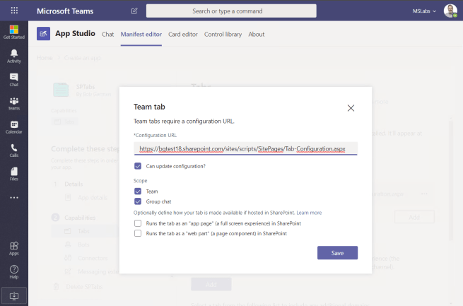 SPTabAppStudioTeamsTab001